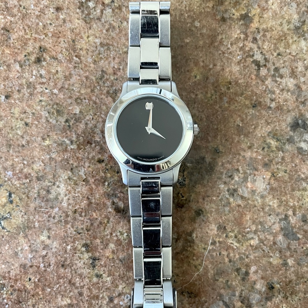 Classic Movado stainless steel watch